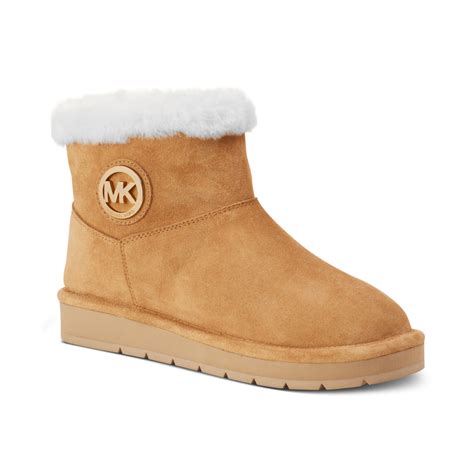 michael kors winter shearling ankle boots|Michael Kors outlet kara bootie.